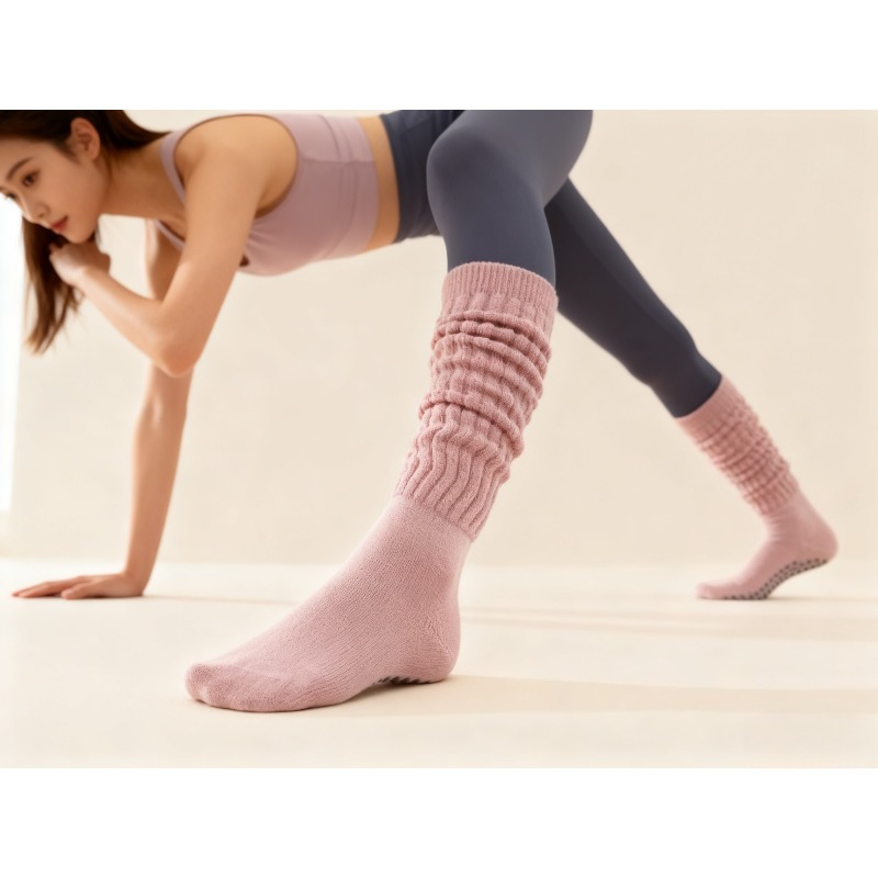 Pilates Yoga Sport - Chaussettes de Pilate antidérapantes en coton