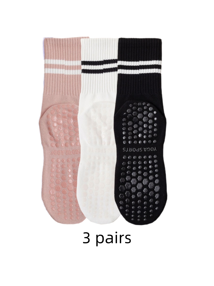 Medias Para Pilates Y Yoga - 3 paires de chaussettes de yoga,