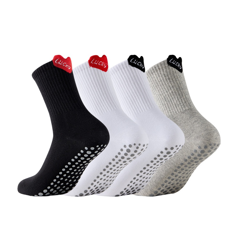 Pilates Yoga Sport - Chaussettes de sport mi-mollet pour femmes,