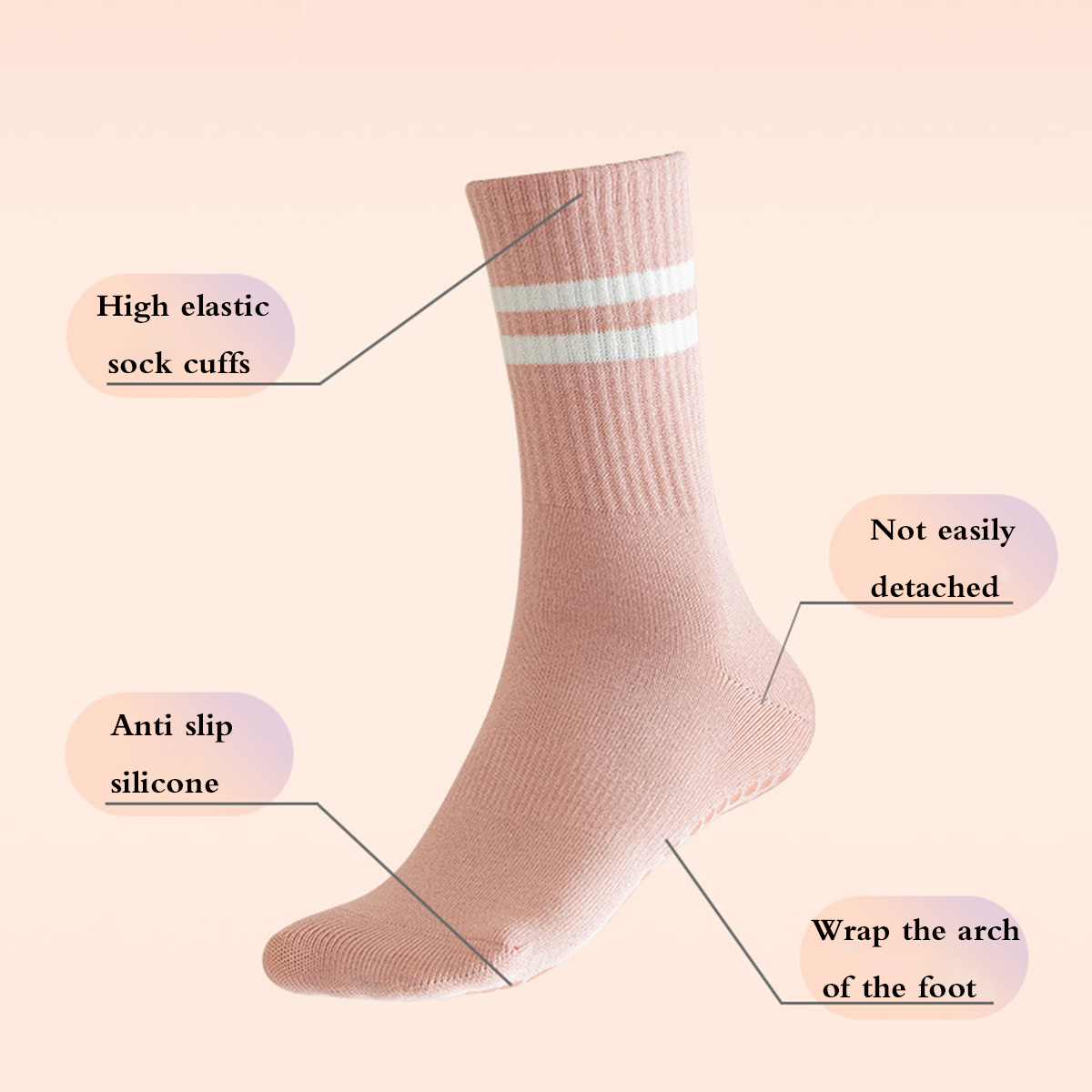 Chaussettes Pilates avec poign - Medias Para Pilates Y Yoga avis et prix