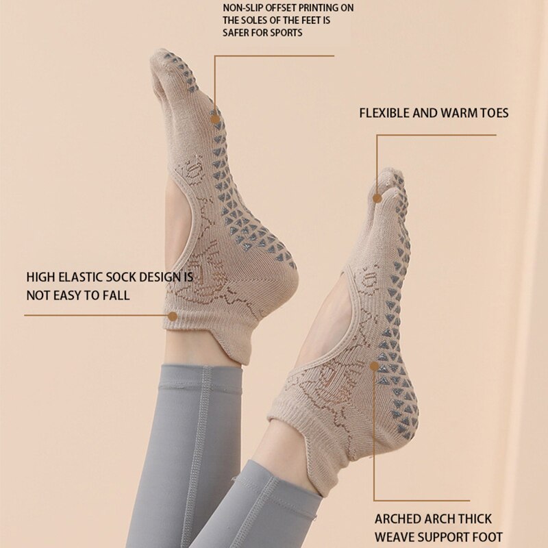 Chaussettes de yoga coordonnan - Medias Para Pilates Y Yoga avis et prix