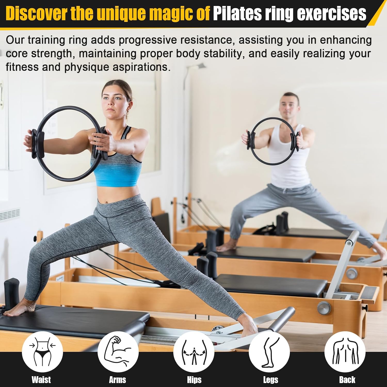 Ensemble de 18 anneaux et ball - Pilates Yoga Tone avis et prix