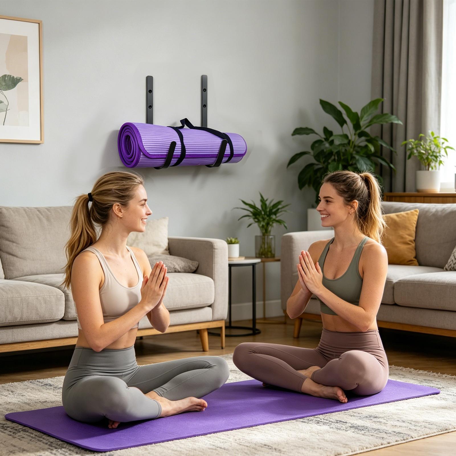 Support mural pour tapis de yo - Pilates Yoga Garage avis et prix