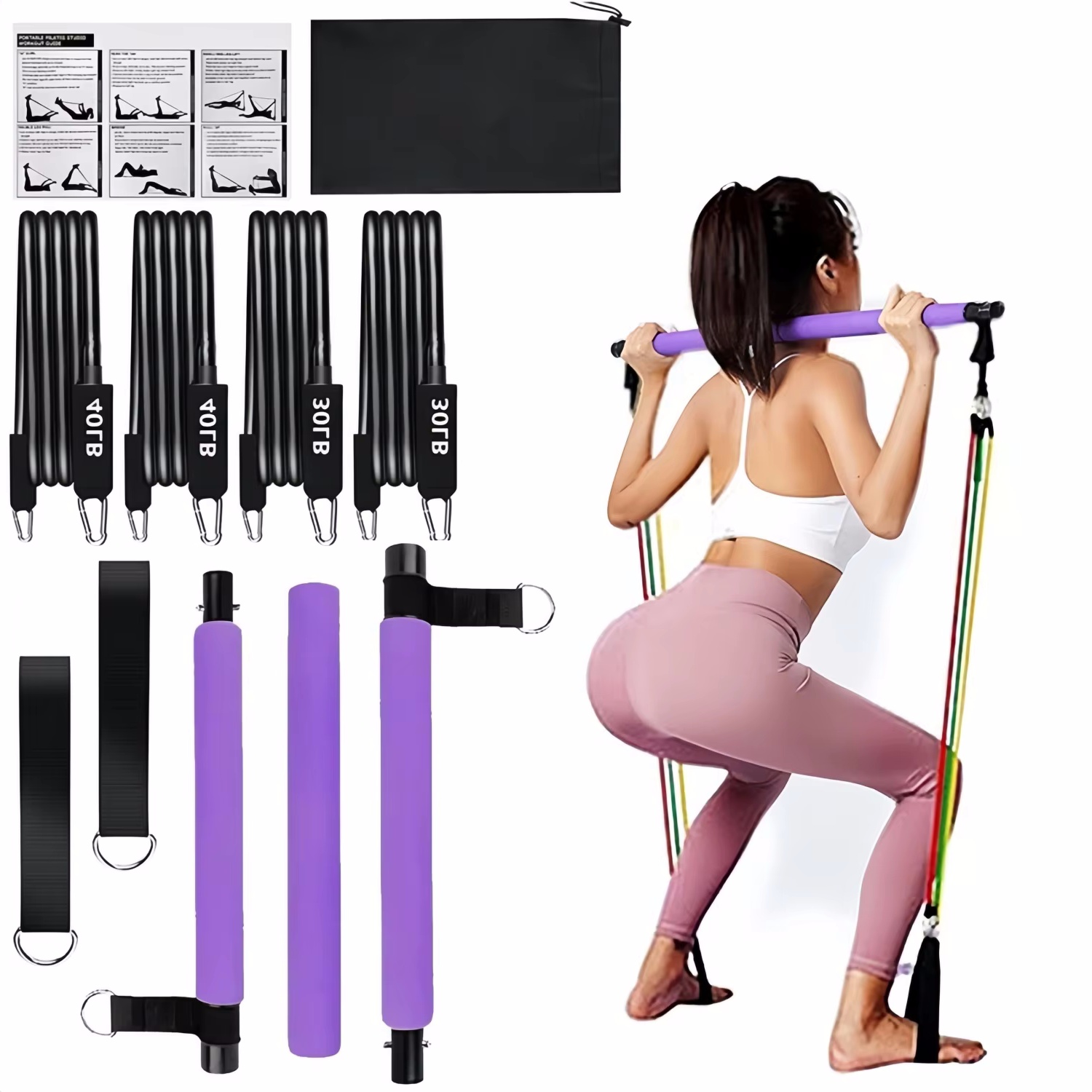 Bâton de barre de Yoga Pilates - Pilates Yoga Tone avis et prix